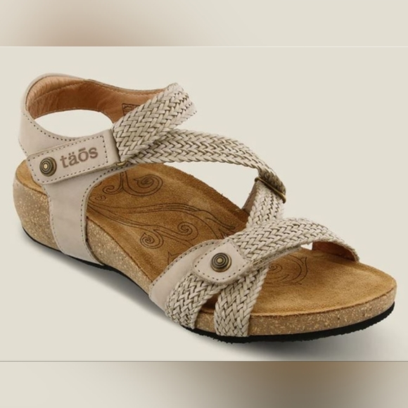 Taos Footwear Shoes - TAOS Trulie Beige Cork Slingback sandals Wedges size 8-8.5 US /EUR 39 Women’s